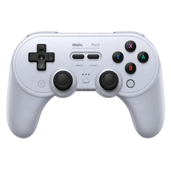 Control 8BitDo Pro 2 80GL02 Inalámbrico para Nintendo Switch / Windows / Android / Steam - Gris