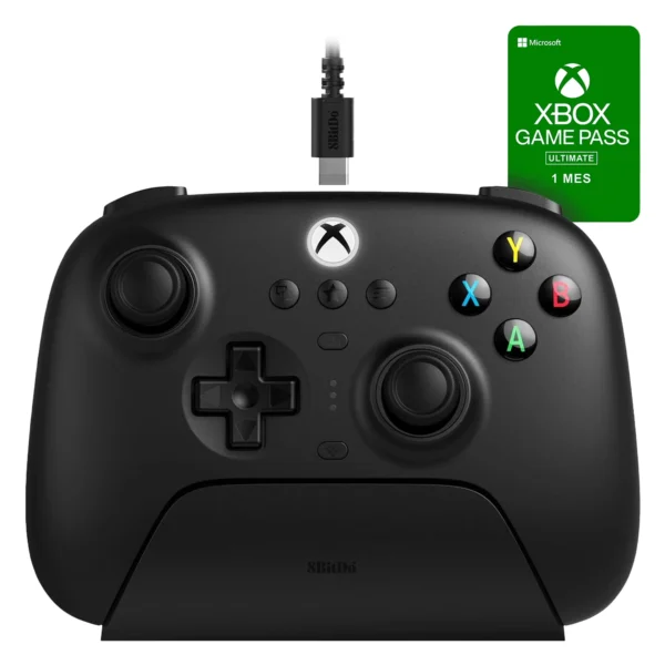Control 8BitDo Ultimate 3-MODE  81HB02D Inalámbrico para Xbox - Negro (1 Mes Gamepass)