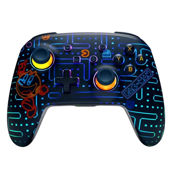 Control PowerA Enhanced Wireless Lumectra Pac-Man Retro para Nintendo SWITCH-PWA-A-14151