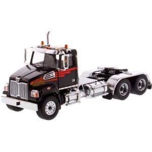 Camión Diecast Masters - Western Star 4700 Sf Tandem Tractor Black - Escala 1/50 (71036)