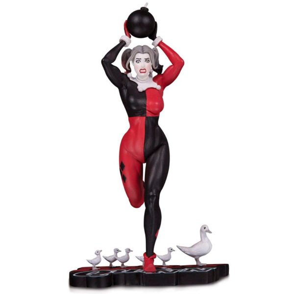 Figura Dc Collectibles Harley Quinn Red, White And Black - By Frank Cho 55696