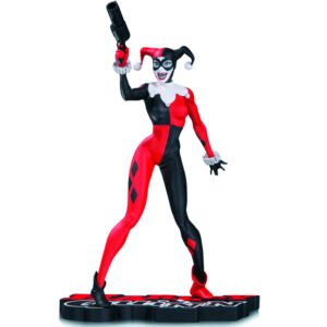 Figura Dc Collectibles Harley Quinn Red, White And Black - By Jim Lee
