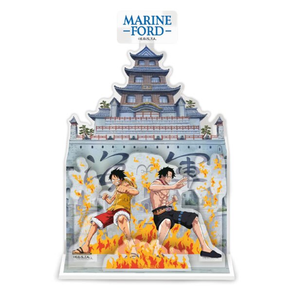 Figura de Acrílico Abystyle One Piece Acryl Model - Diorama Marineford (42584)