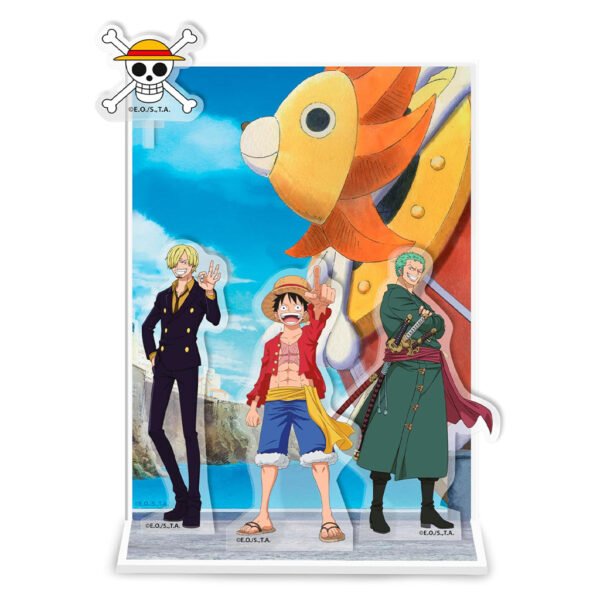 Figura de Acrílico Abystyle One Piece Acryl Model - Diorama Trio (42577)