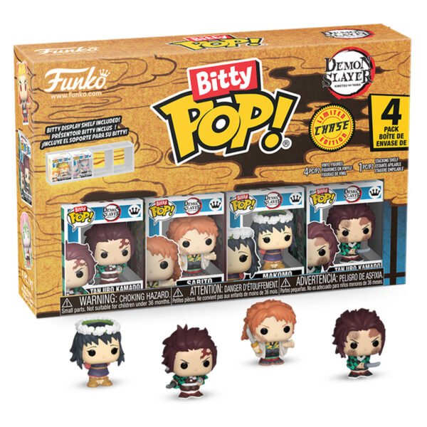 Funko Bitty Pop Kimetsu No Yaiba: Demon Slayer 4-PACK-TANJIRO (86952)