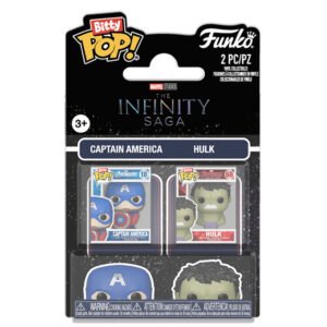 Funko Bitty Pop Marvel The Infinity Saga 2-PACK-CAPTAIN America & Hulk (94214)