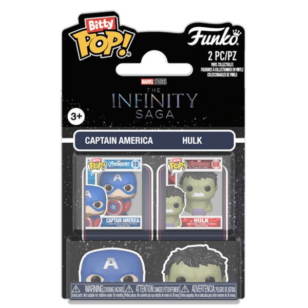 Funko Bitty Pop Marvel The Infinity Saga 2-PACK-CAPTAIN America & Hulk (94214)