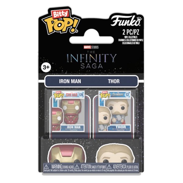 Funko Bitty Pop Marvel The Infinity Saga 2-PACK-IRON Man & Thor (94215)