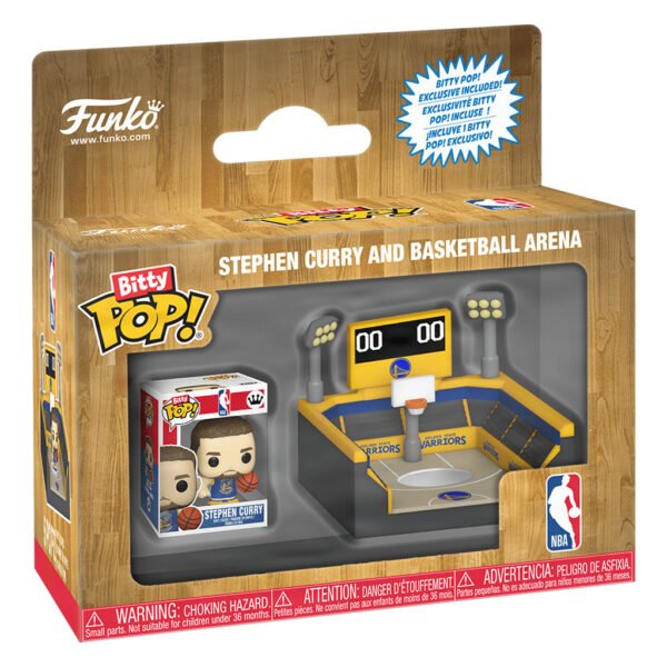 Funko Bitty Pop Nba - Stephen Curry And Basketball Arena (92905)