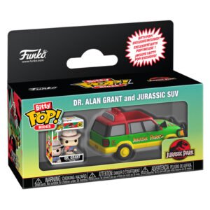 Funko Bitty Pop Rides Jurassic Park - Dr. Alan Grant And Jurassic Suv (90113)