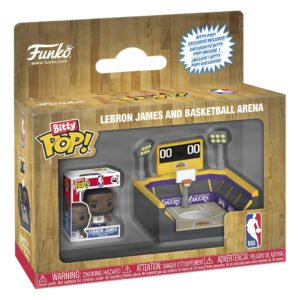 Funko Bitty Pop Towns Nba - Lebron James And Basketball Arena (93639)