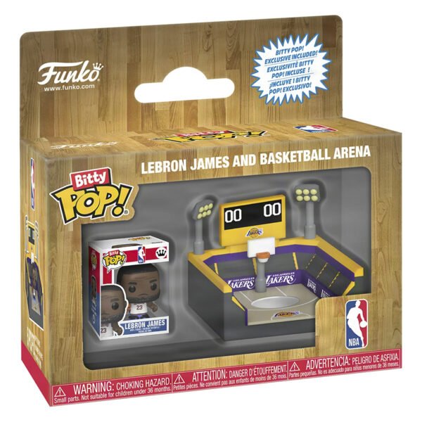 Funko Bitty Pop Towns Nba - Lebron James And Basketball Arena (93639)