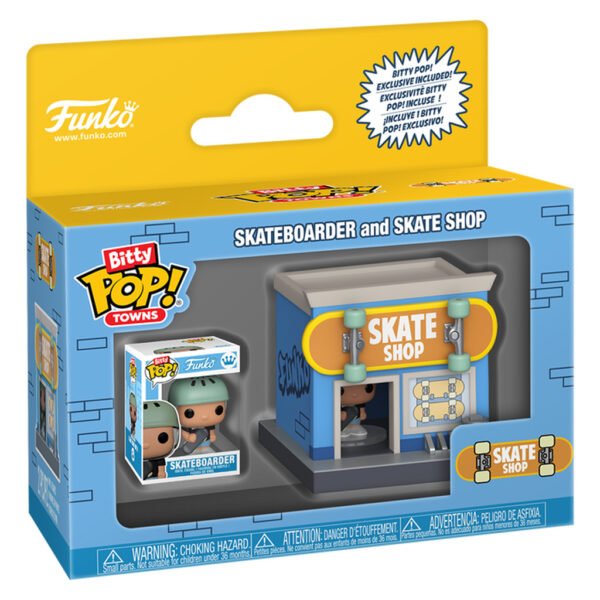 Funko Bitty Pop Towns - Skaterboarder And Skate Shop (93099)