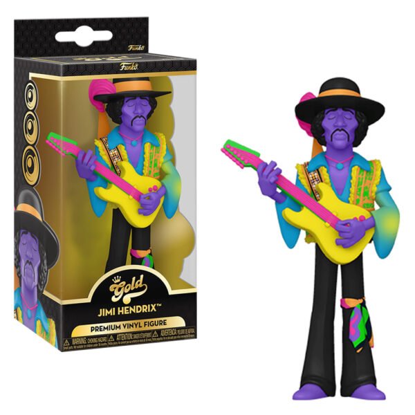 Funko Gold Rocks 5" Black Light - Jimi Hendrix (70592)