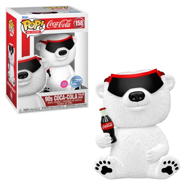 Funko Pop Ad Icons Coca-cola EXCLUSIVE-90S Polar Bear 158 (flocked)