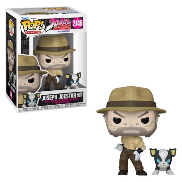 Funko Pop Animation Jojo's Bizarre Adventure - Joseph Joestar With Iggy 2146