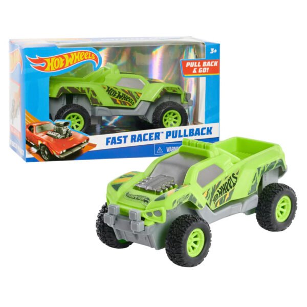 Hot Wheels Fast Racer Pullback - Dawgzilla (Verde)