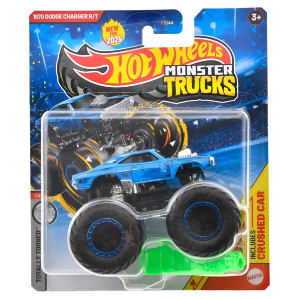 Hot Wheels Monster Trucks 1/4-1970 Dodge Charger R/t (jcd93)
