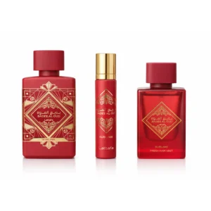 Kit Lattafa Bade'e Al Oud Sublime Eau de Parfum Unisex 100ml + Perfume de viaje 12ml + Hair Mist 50ml