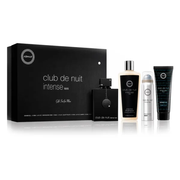Kit Perfume Armaf Club de Nuit Intense Eau de Toilette Masculino + Desodorante + Champú + Body Spray