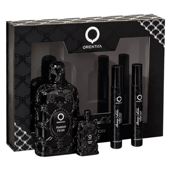 Kit Perfume Orientica Luxury Collection Amber Noir Eau de Parfum Femenino 80ML-4 Unidades