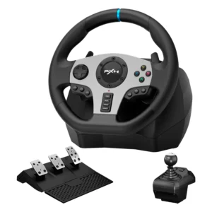 Kit Simulador PXN V9 para PC / PS3 / PS4 / Xbox One / Xbox Series / Switch - Negro (Volante + Pedales + Cambio)