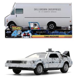 Miniatura de Auto Jada Back To The Future - Delorean Dmc & E. Browns Enterprise Truck 40th Anniversary - Escala 1/24 (36849)