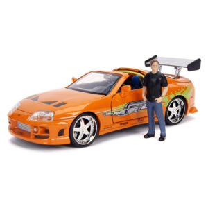 Miniatura de Auto Jada Build N Collect: Fast & Furious - Brian & 1994 Toyota Supra MK4-ESCALA 1/24 (30699)