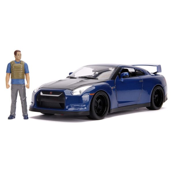 Miniatura de Auto Jada Car: Fast & Furious - Brian & 2009 Nissan Gt-r - Escala 1/18 (r35) (31142)