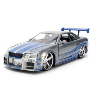 Miniatura de Auto Jada Car: Fast & Furious - Brian's Nissan Skyline Gt-r - Escala 1/24 (r34) (36818)