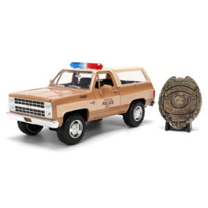 Miniatura de Auto Jada Car Hollywood Rides: Stranger Things - Hopper's Chevy Blazer & Badge - Escala 1/24