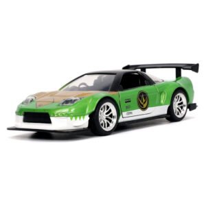 Miniatura de Auto Jada Car Power Rangers - Green Ranger & 2002 Honda Nsx Type-r Japan Spec - Escala 1/32 (31843)