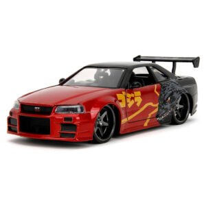 Miniatura de Auto Jada Fast & FURIOUS-2002 Nissan Skyline Gt-r - Escala 1/24 (r34) (35133)