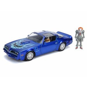 Miniatura de Auto Jada Hollywood Rides: It - Pennywise & Henry's Bower Pontiac Firebird - Escala 1/24 (31118)