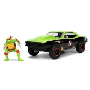 Miniatura de Auto Jada Teenage Mutant Ninja TURTLES-1967 Chevy Camaro & Raphael - Escala 1/24 (33386)