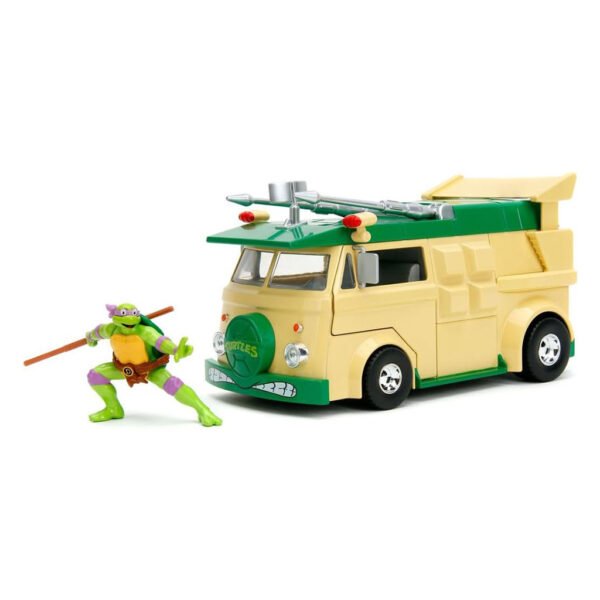 Miniatura de Auto Jada Teenage Mutant Ninja Turtles - Donatello & Party Wagon - Escala 1/24 (34529)