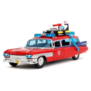 Miniatura de Auto Jada Transformers/GHOSTBUSTERS-ECTO-1-ESCALA 1/24 (optimus Prime) (35466)