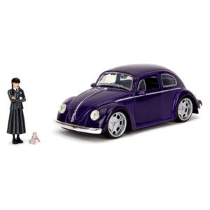 Miniatura de Auto Jada Wednesday Addams - Volkswagen Beetle - Escala 1/24 (35131)