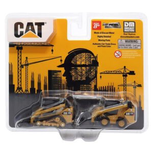 Miniatura Diecast Masters: Cat 272d2 Skid Steer Loader & Cat 297d2 Compact Track Loader - Escala 1/64 (44869)