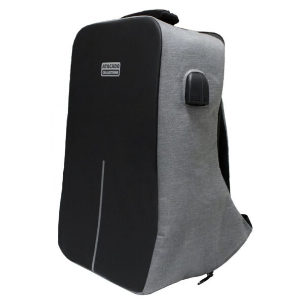 Mochila Anti-furto Atacado Collections - Negro Com Gris
