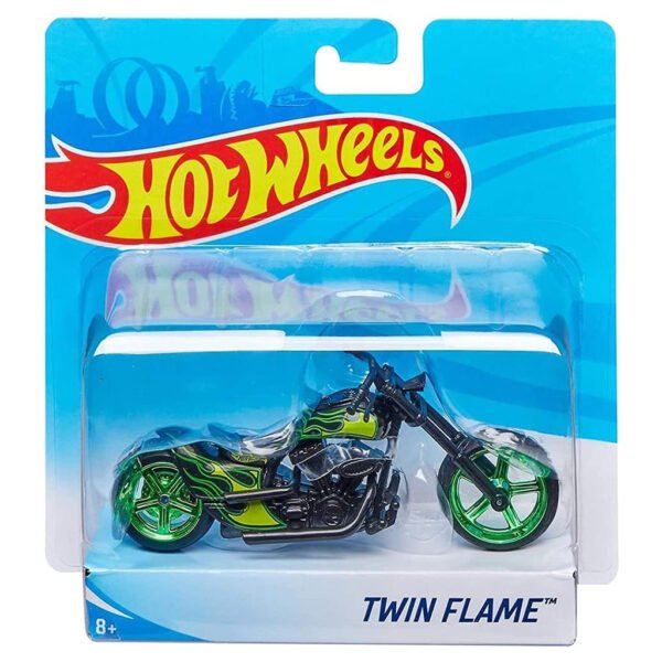 Moto Hot Wheels 1/18-TWIN Flame (jfb61)