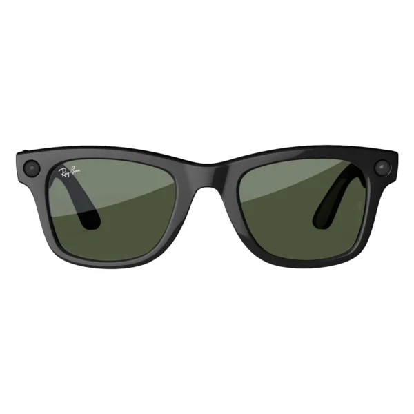 Gafas de Sol Ray-Ban Wayfarer Gen2 RW4012 WiFi Meta IA 32GB-NEGRO Brillante Lente Verde