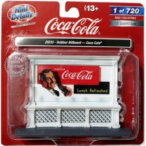 Outdoor Mini Metals Coke - Outdoor Billboard Coca Cola 20233-ESCALA 1/87