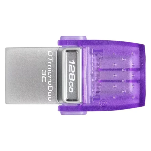 Pendrive Kingston DataTraveler MicroDuo 3C USB 3.2 e Type-C - Lila DTDUO3CG3/128GB