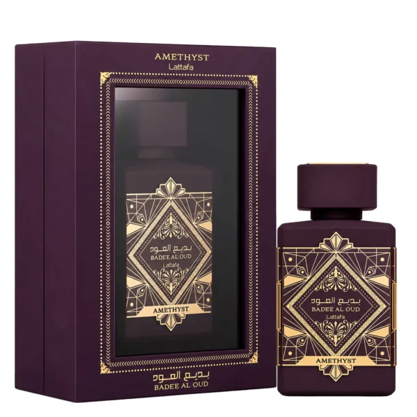 Perfume Lattafa Badee Al Oul Amethyst Eau de Parfum Unisex 100ml-(Sello Antiguo)
