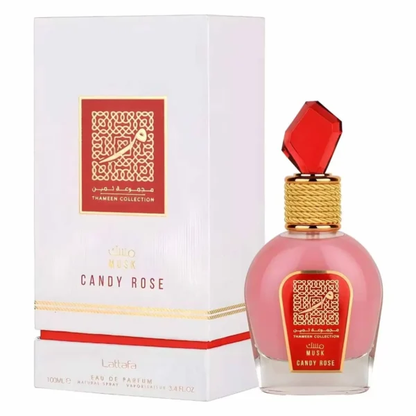 Perfume Lattafa Thameen Musk Candy Rose Eau de Parfum Femenino 100ml