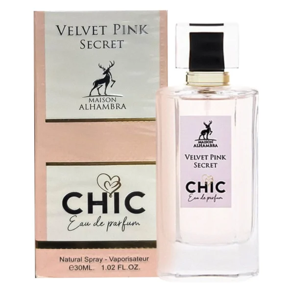 Perfume Maison Alhambra Chic Velvet Pink Secret Eau de Parfum Femenino 30ml