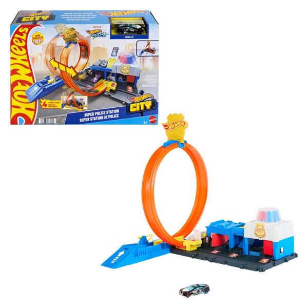 Pista Hot Wheels City - Super Police Station (jbm71)