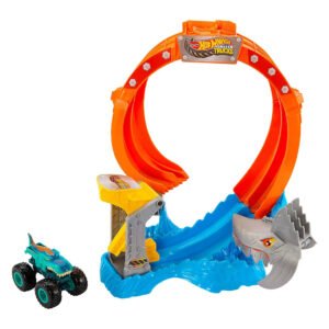 Pista Hot Wheels Monster Trucks - Spiral Shark Smash (jrf08)
