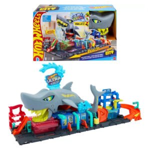 Pistas Hot Wheels City - Ultra Shark Car Wash (htn82)